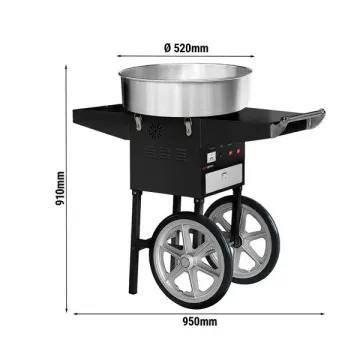 Wholesale Electric Cotton Candy Floss Machine with Cart/Trolley Cotton Machine for Sale
