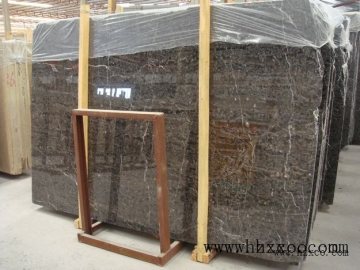 Hzx Polished Hang Grey Marble Slab Tile
