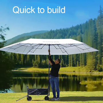Factory Wholesale Outdoor Wagon Stroller with Umbrella for Beach Camping and Picnics