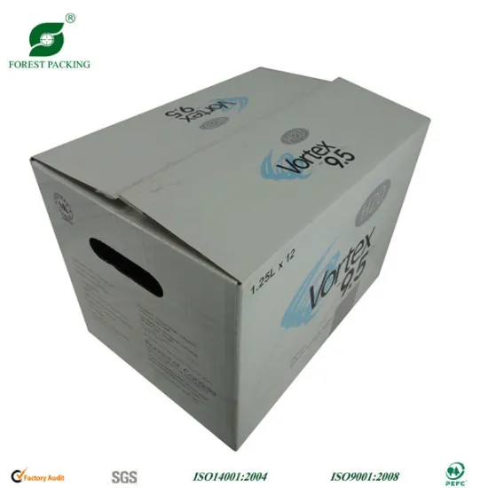 ELEGANT CORRUGATED BOX FOR CANADA WITH HOLE HANDLE