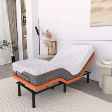 Adjustable Bed Frame with Mattress