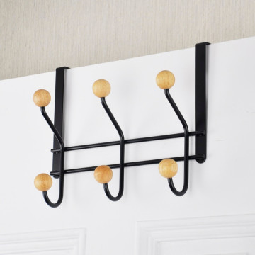 Best Quality Overdoor Coat Hanger Clothes With Rubber Wood Knob