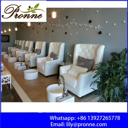 Whirlpool Pedicure Spa with Golden Faucet and Luraco Spa Chair