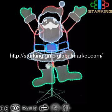 LED glücklich Weihnachtsmann Motiv Licht