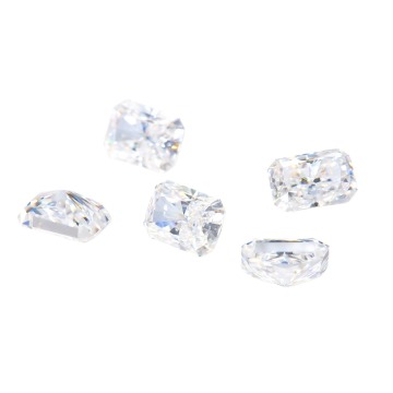 Moissanite White Radiant Cut D-H VVS1 Certified Loose Diamond with Radiant Ring" 

However, considering typical SEO practices and the core product being Moissanite rather than diamond, you might want a title that emphasizes Moissanite more:

"Radiant Cut 