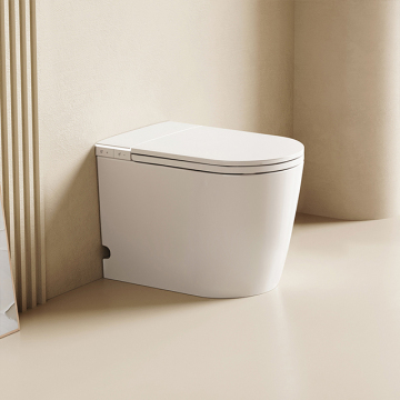 Space-Saving Floor-Mounted Smart Toilet Bowl