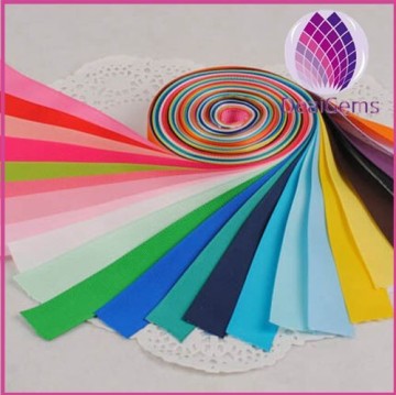 25mm width 12 colors satin ribbon for jewerly making