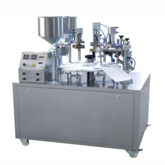 Semi-Automatic Beauty Cream Filling Machine for Face, Body, and Bath Products in Plastic Tubes