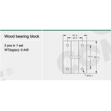 H119614 Straw walker wood pillow block bearing harvester