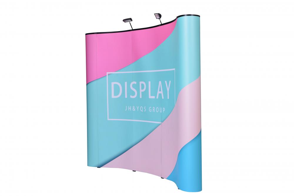 Spring pop up stand with lights for advertising