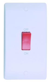 45amp डबल पोल स्विच लंबा प्लेट
