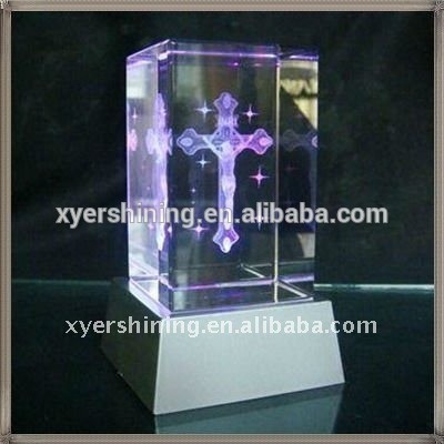 3d laser crystal engraving wedding favors of religious