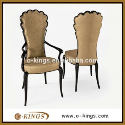 Luxury royal furniture restaurant wooden table and chair