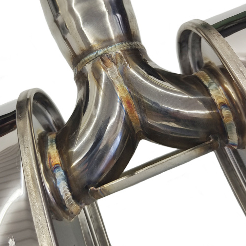 Wysoki wydajność wydechowy układ wydechowy Catback dla 2020+ Focus ST Wagon 2.3T z podwójną końcówką włókien węglowych