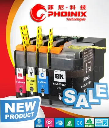 Printer Consumble LC-20E compatible brother MFC-J5920DW printer inkjet cartridge with chip