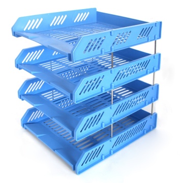 Shantou Manufacturer Direct Plastic 4-Tier Document File Tray