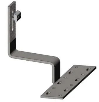 6060 - T5 Aluminum Alloy Powder Spray Coated Roof Hook Solar Roof Mounting Systems With Large Span