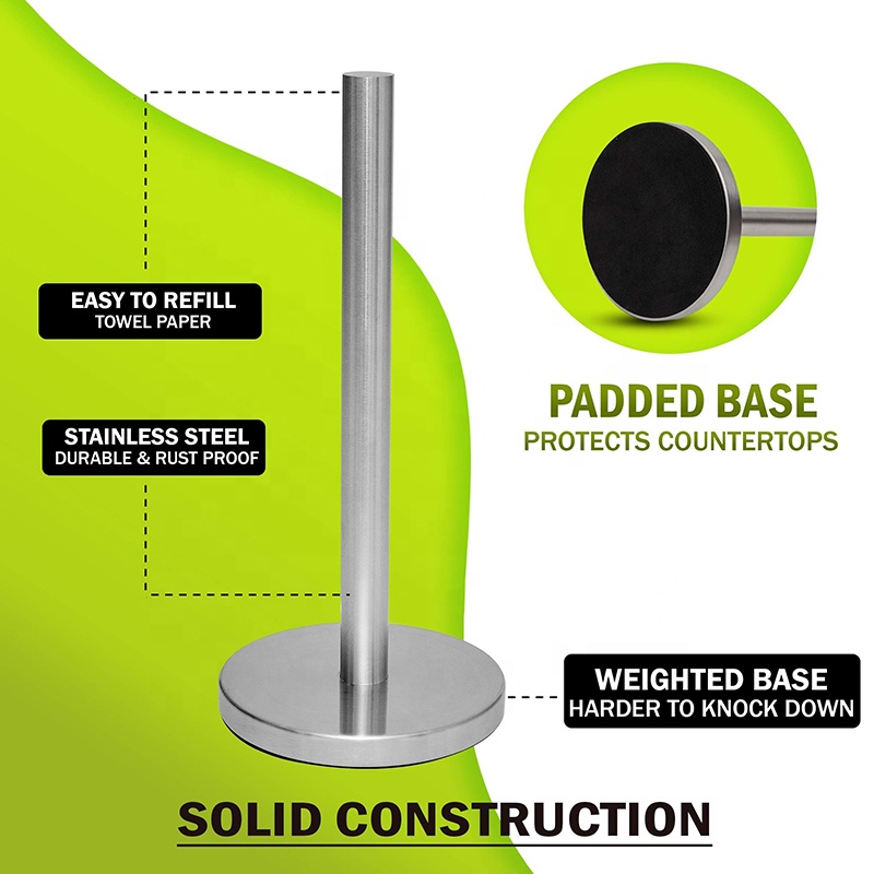 steel towel paper holder