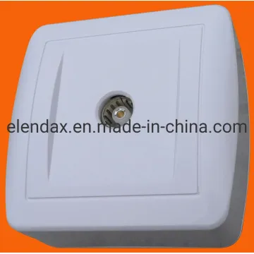 Розетка телевизионной антенны европейского стандарта для поверхностного монтажа (S8008)