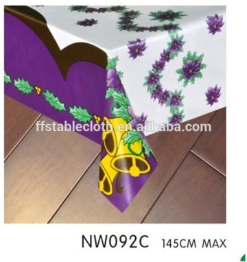 china pvc printed table cloth with natural coating
