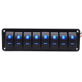 DC 12V 8 Gang Rocker Switch Panel