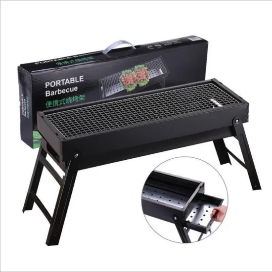 Hot Sale Camping Mini enamel BBQ Charcoal Grill Portable Durable BBQ Grill