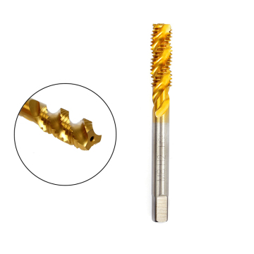 Titanium Spiral Flute High Speed Steel (HSS) Machine Taps for Tapping Stainless Steel: DIN 371 and DIN 376 Standards