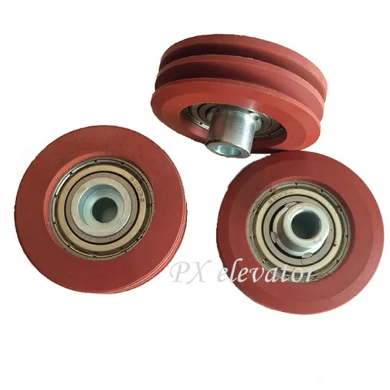 Elevator Door Hanger Roller KM89627G02 52*16 Double-Groove Wire Rope Pulley Wheel