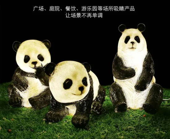LED outdoor luminous panda lights