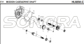 E11 MISI KASUS &amp; DRIVE SHAFT untuk HU05W-C MIO 50 Spare Part Kualitas Top