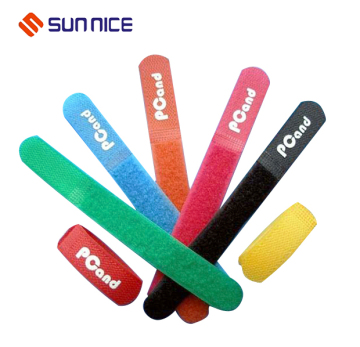 Custom Hook and Loop Cable Tie with Label