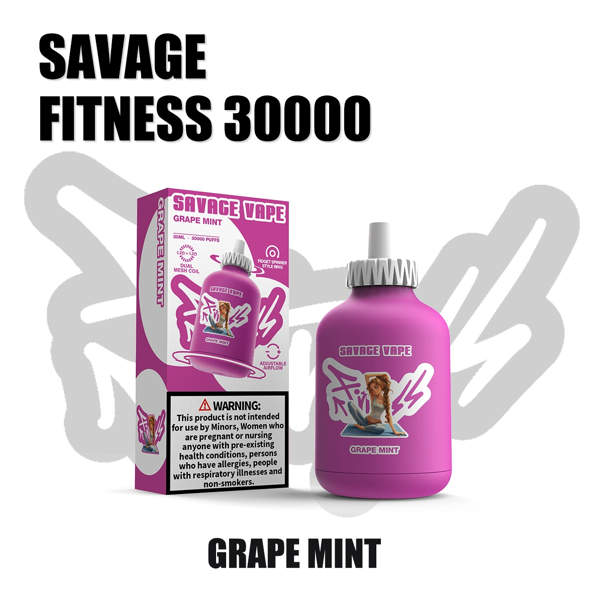Savage Fitness 30000 puffs vape bunaidh Monaróir na Síne, image size:1200x1200