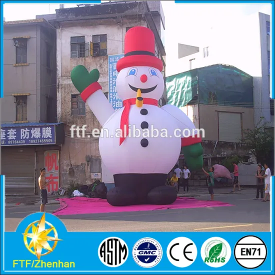 Selling custom used for outdoor advertisement decoration inflatable snowman Christmas holiday decorations