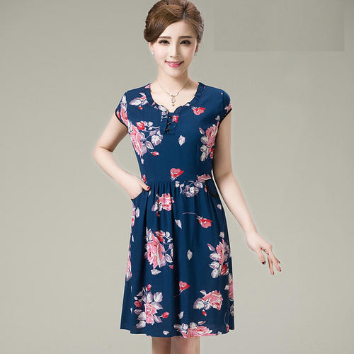 Women's Printed Sleeveless Dress