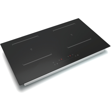 Customized 4400W Black Electric Induction Stove with Touch Screen and Double Burners for Factory Wholesale