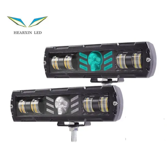 7 Inch RGB LED Driving Light Bar for Motorcycle, 4x4, Truck, Tractor - Waterproof DRL Fog Lamp