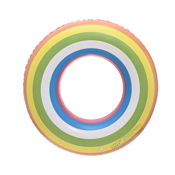 Wholesale Double-Layer Thickened Rainbow 60-90 Swimming Ring for Kids and Adults
