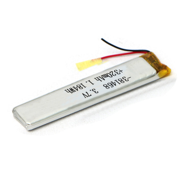 Batteria ai polimeri di litio 381468 3,7 V 320 mAh di alta qualità