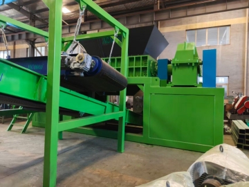 scrap aluminum iron shredder recycling machine