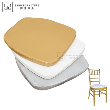 Chiavari Wedding Chairs with Foam Cushions - Various PU Leather Colors for Hotels & Events