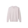 Pull en coton/nylon à encolure en V pour hommes, coupe ajustée