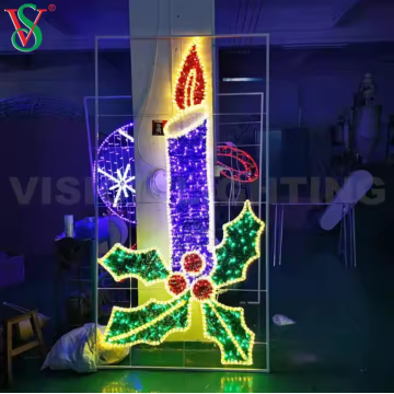 Street 2D Flowing Pole Frame Light