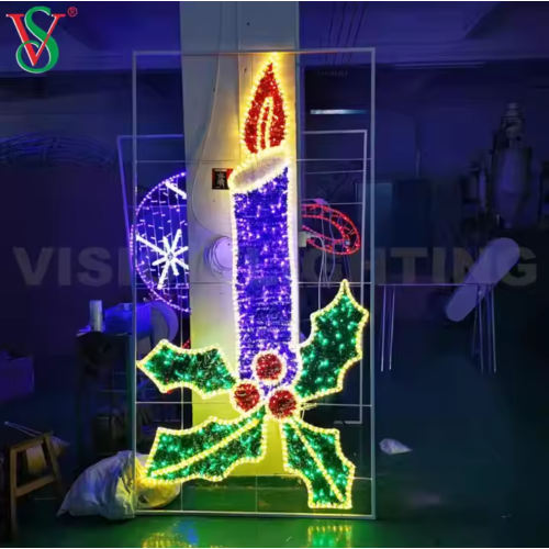 Street 2D Flowing Pole Frame Light