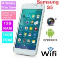Samsung S5 telefon i9600 Quad teras telefon 5.1 "MTK6589 MTK6582 MTK659 MTK6572 Android 4.4 DHL penghantaran percuma Penyaman isyarat mata kawalan