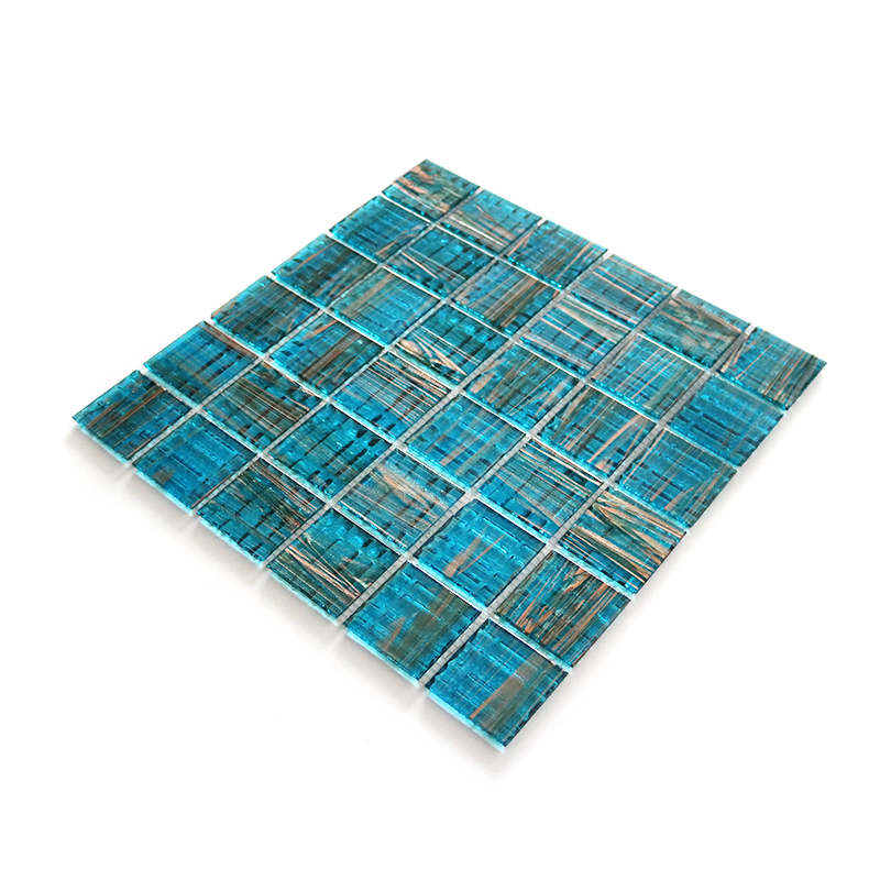 Large mosaic glass swimming pool tiles