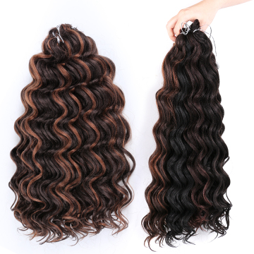 AliLeader 20 Inch Hot Sale Black Friday Specials Body Ocean Deep Wave Twist Crochet Braiding Synthetic Hair Extension