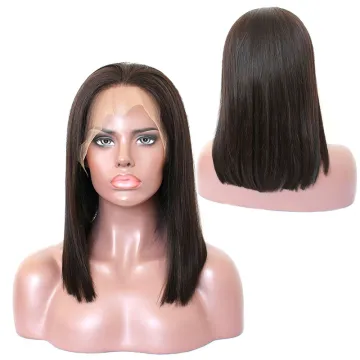 straight human hair lace front bob wigs,13*4 lace frontal bob wig,brazilian wigs bob lace front wigs human hair