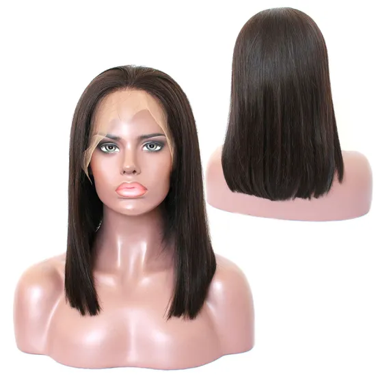 straight human hair lace front bob wigs,13*4 lace frontal bob wig,brazilian wigs bob lace front wigs human hair