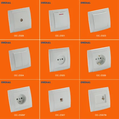 SONGRUI Super September Flush Mounted 2 Gang 10A Power Wall Switch