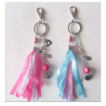 Promotional Ribbon Keychain